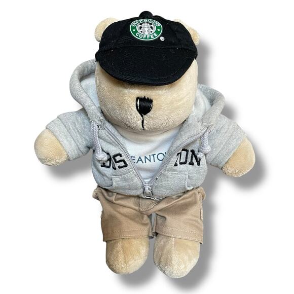 Starbucks Plush Boston Bearista Coffee Stuffed Animal Nursery Decor Gift 11" - Picture 2 of 13